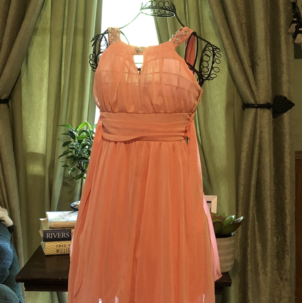 Peach dress